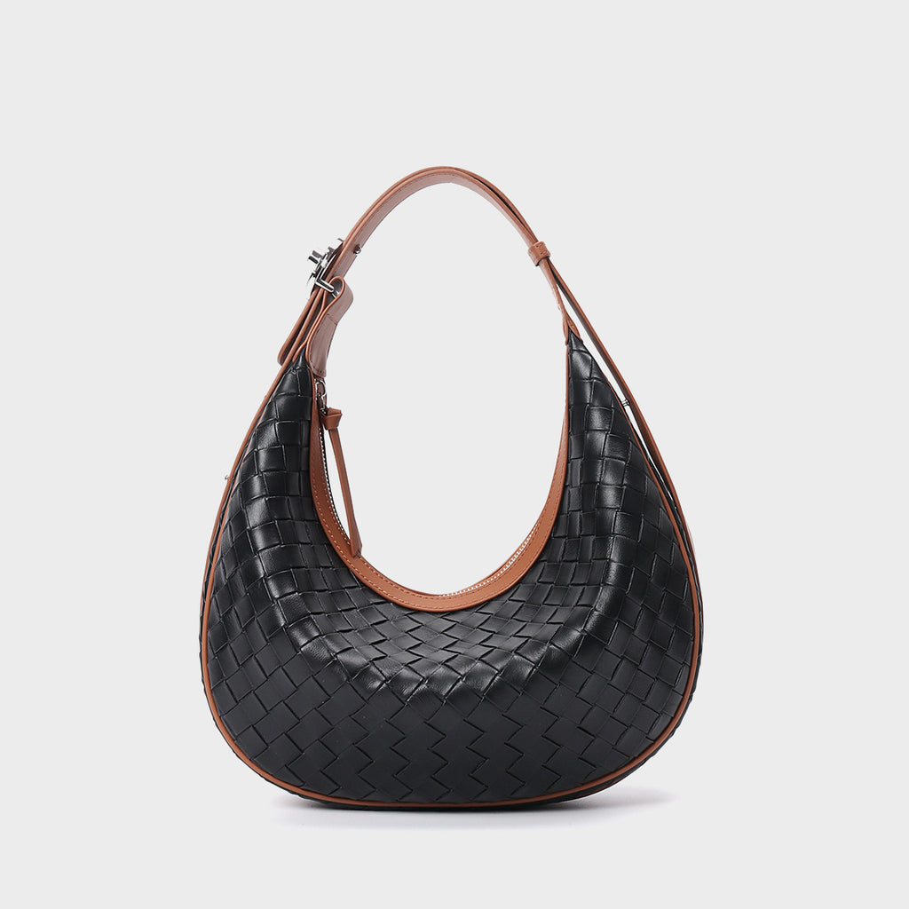 Unapologetic Weave Leather Shoulder Bag