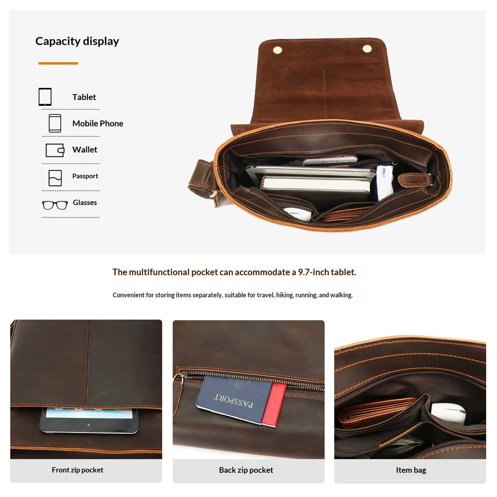 The Jonathan Byers Classic Leather Crossbody Bag