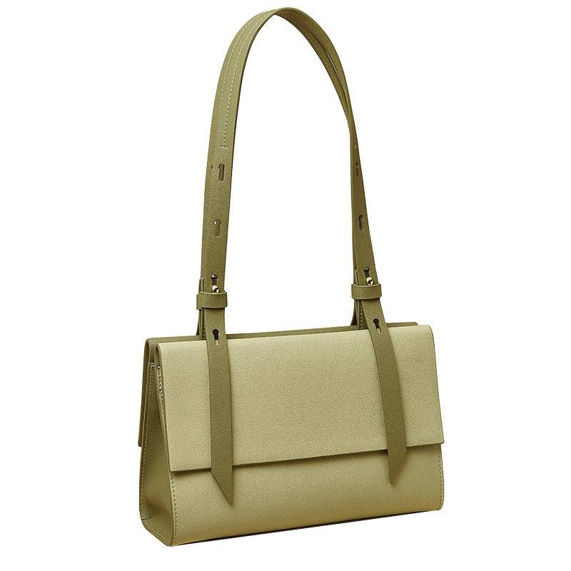 Soft Orbit Minimal Leather Tote Bag