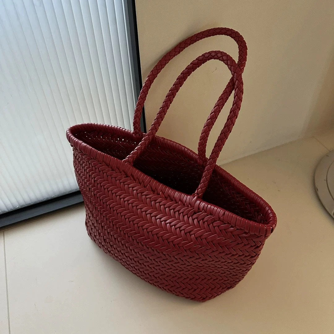 The Houdini Escape Leather Basket Bag