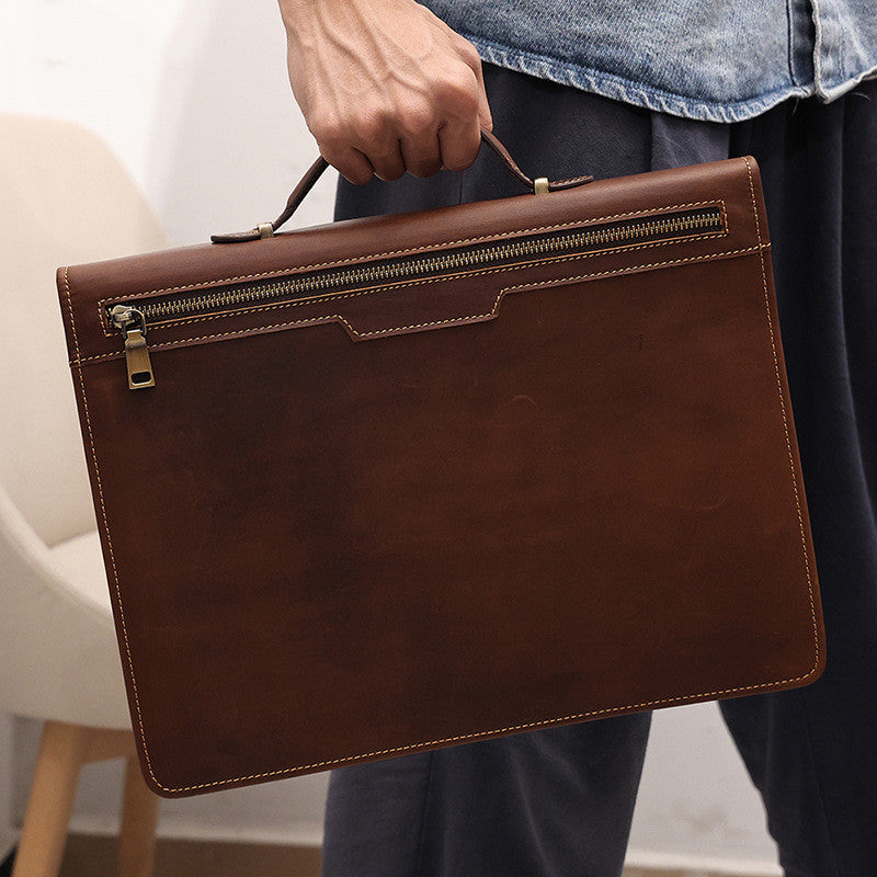 Another Draft – Architect Top Layer Cowhide Briefcase