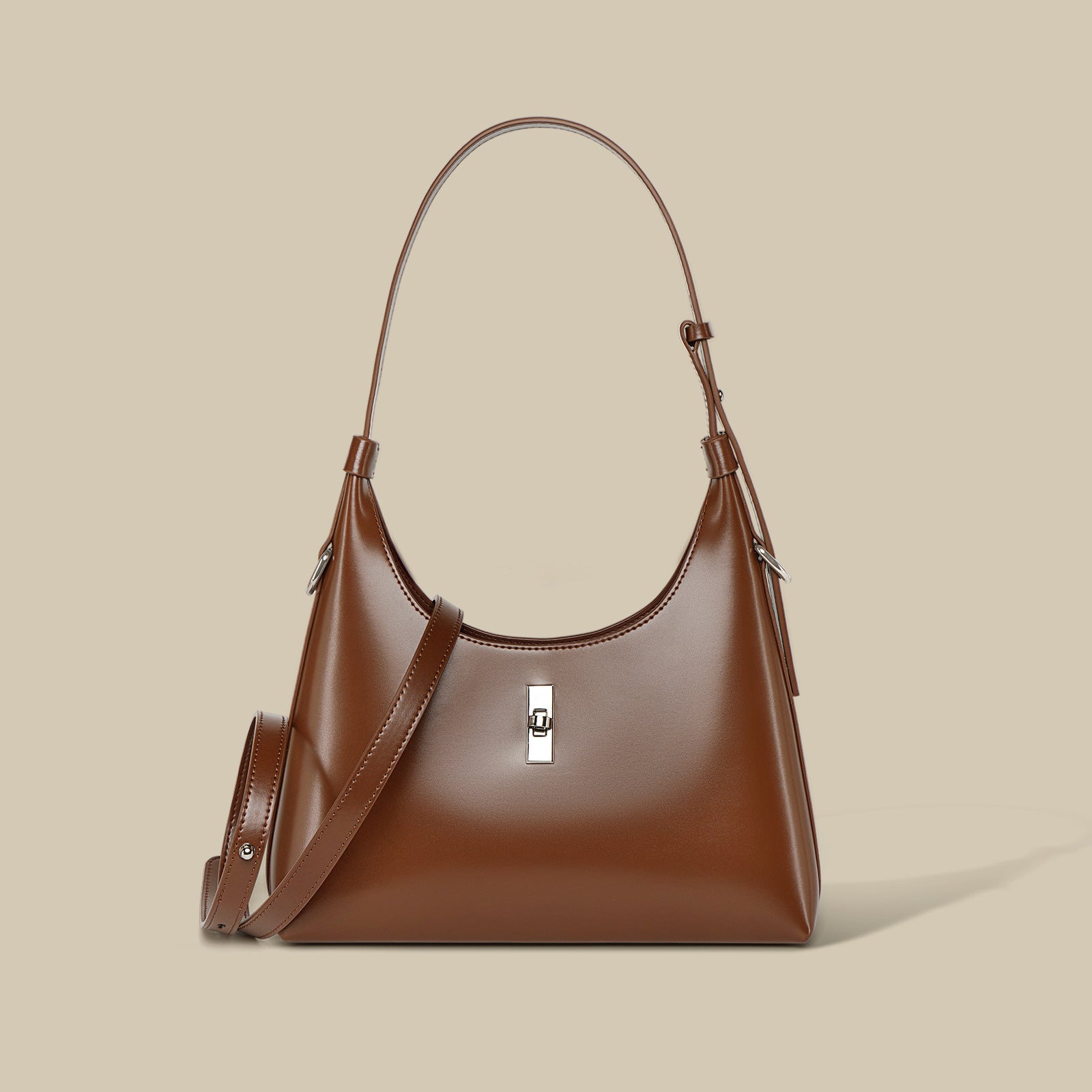 Soft Kitty Catalog – Retro Crescent Leather Shoulder Bag