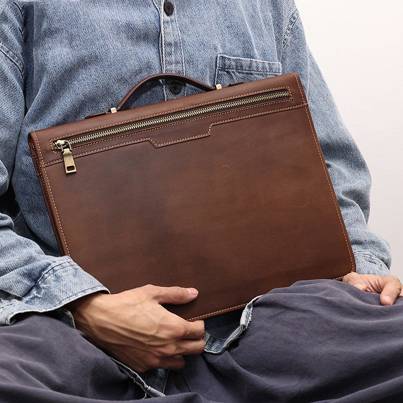Another Draft – Architect Top Layer Cowhide Briefcase