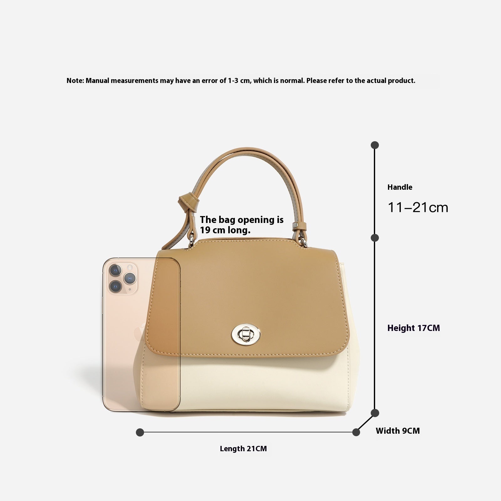 The Karen Poise Leather Top-Handle Bag