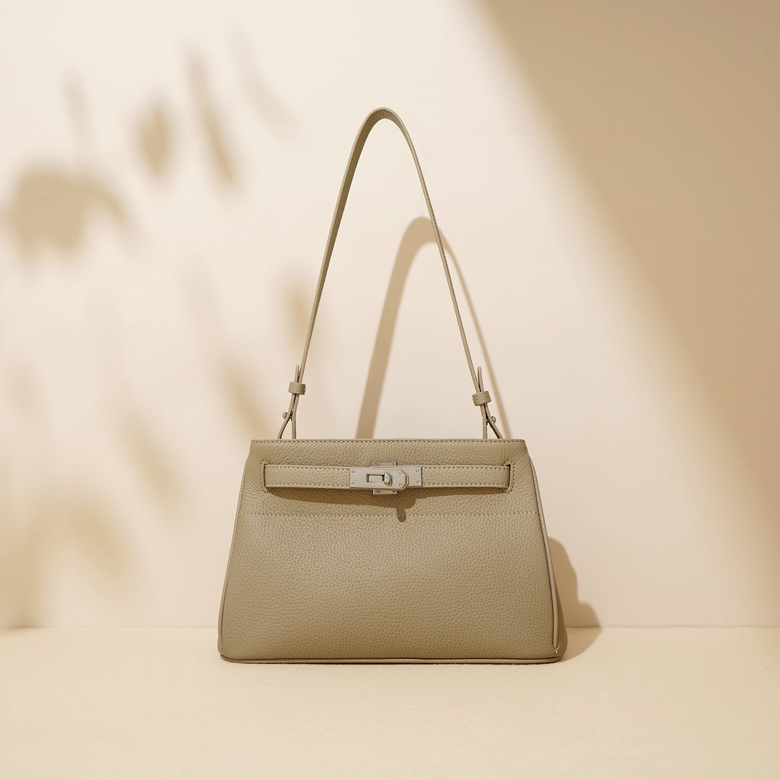 The Waldorf Lock Leather Shoulder Bag