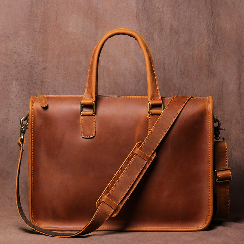 Heisenberg Ledger – Chemist’s Crazy Horse Leather Briefcase