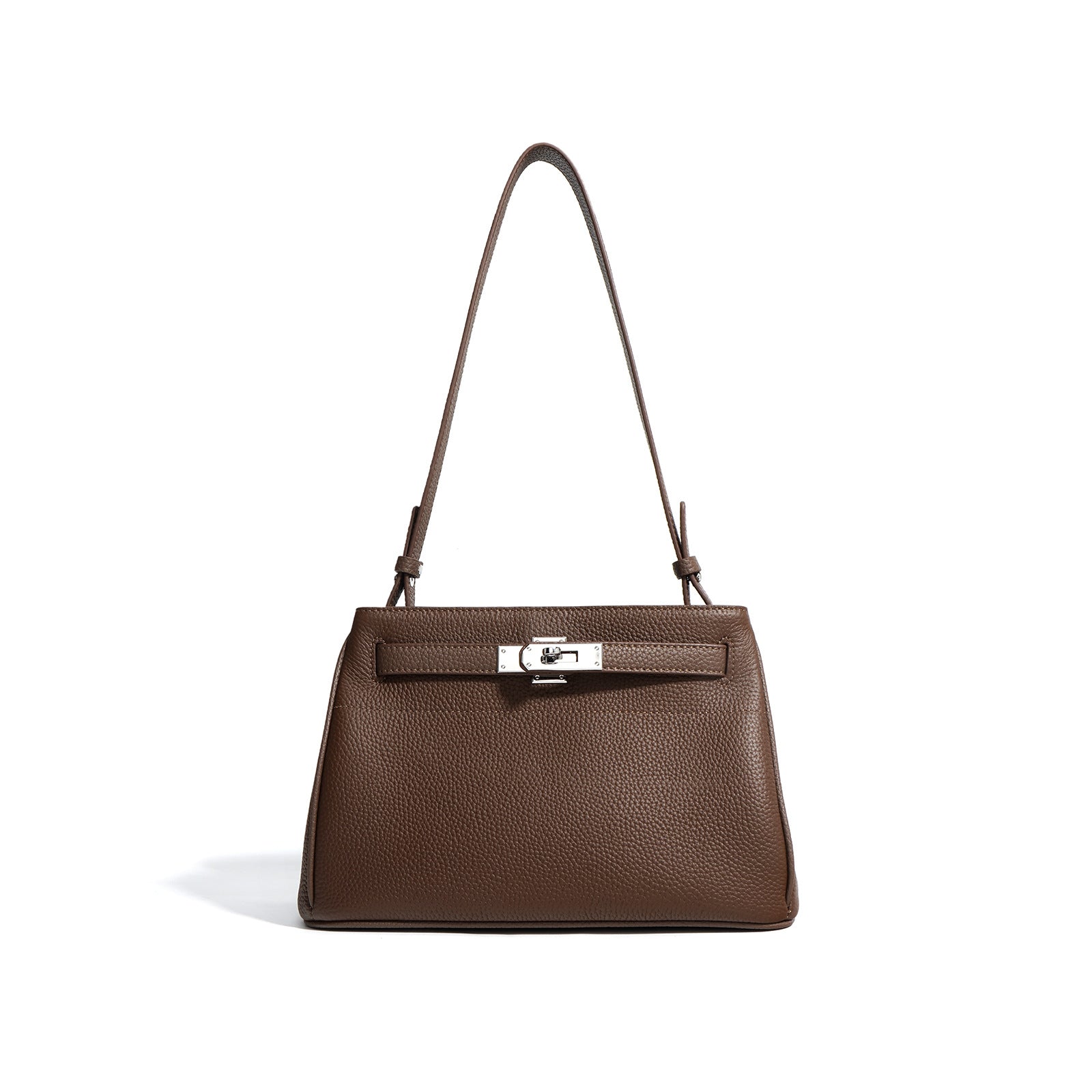 The Waldorf Lock Leather Shoulder Bag