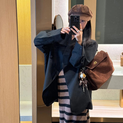 Cardigan Season – Vintage Leather Satchel for the Driven Girl