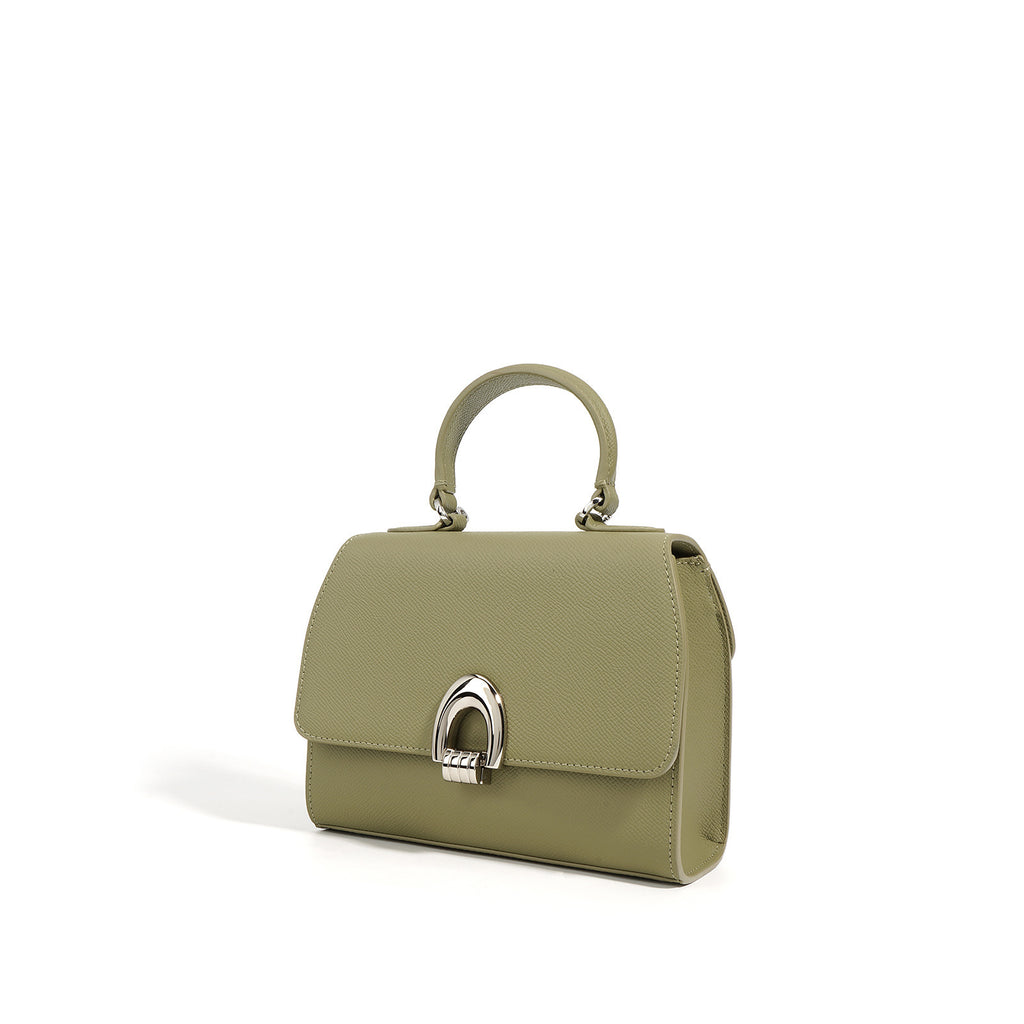 Halo Chic – Elegant Cowhide Shoulder Handbag