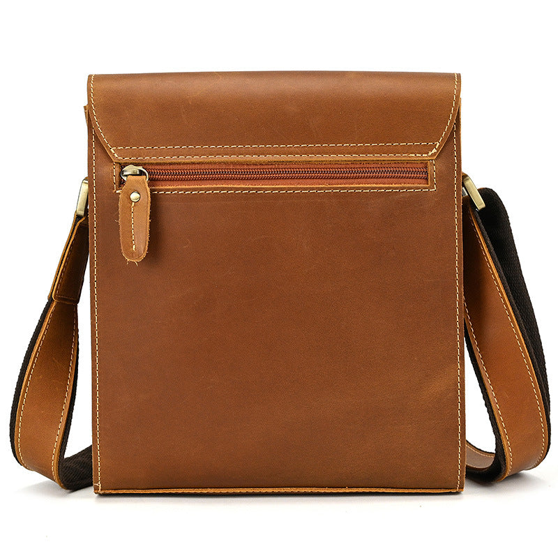 The Jaime Clean-Cut Leather Messenger Bag