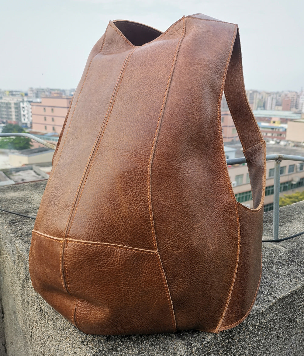 Lose Yourself in Notes  – Modernist Cowhide Backpack