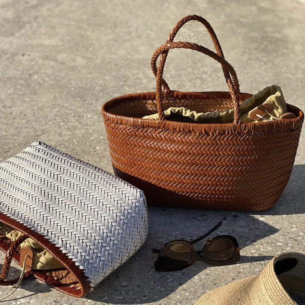 The Houdini Escape Leather Basket Bag