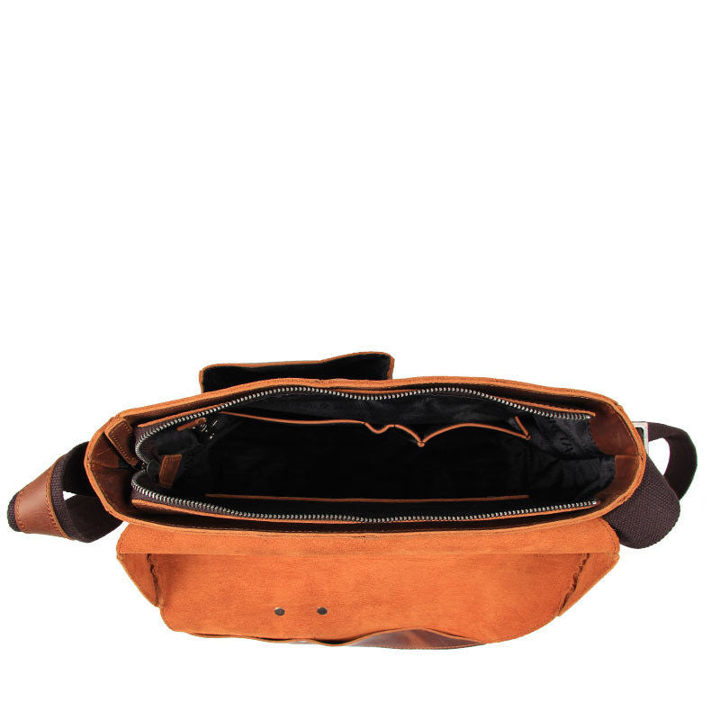 Breaking Boundaries – Vintage Cowhide Satchel