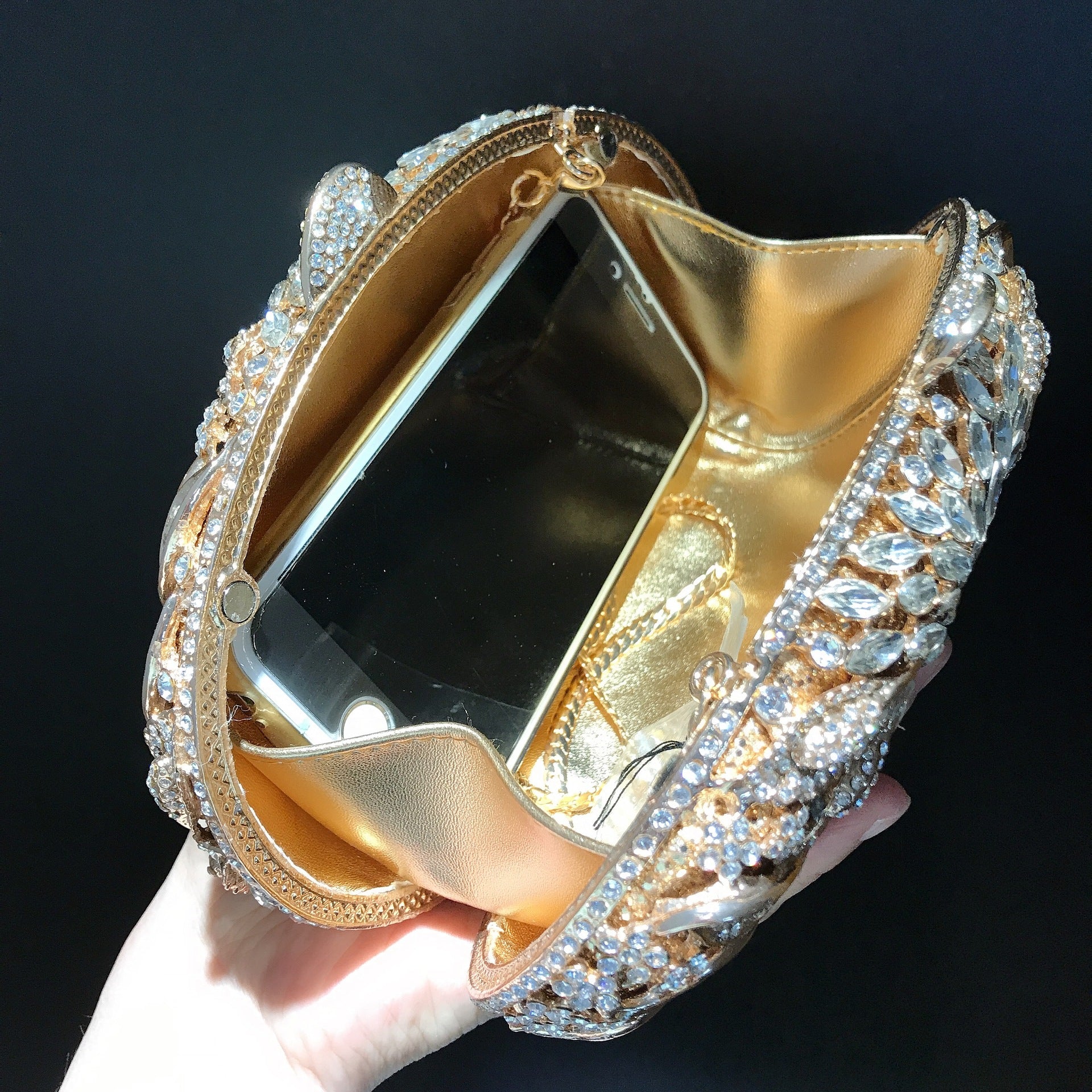 The Champagne Problems Crystal Clutch