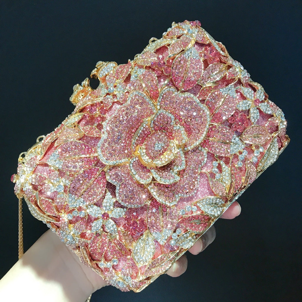 Taste of Glam – Pink Crystal Evening Bag