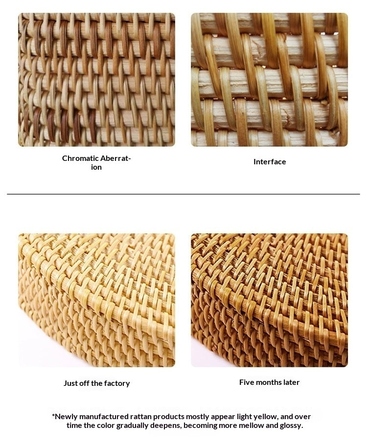 Espresso Yourself – Rattan Envelope Shoulder Bag