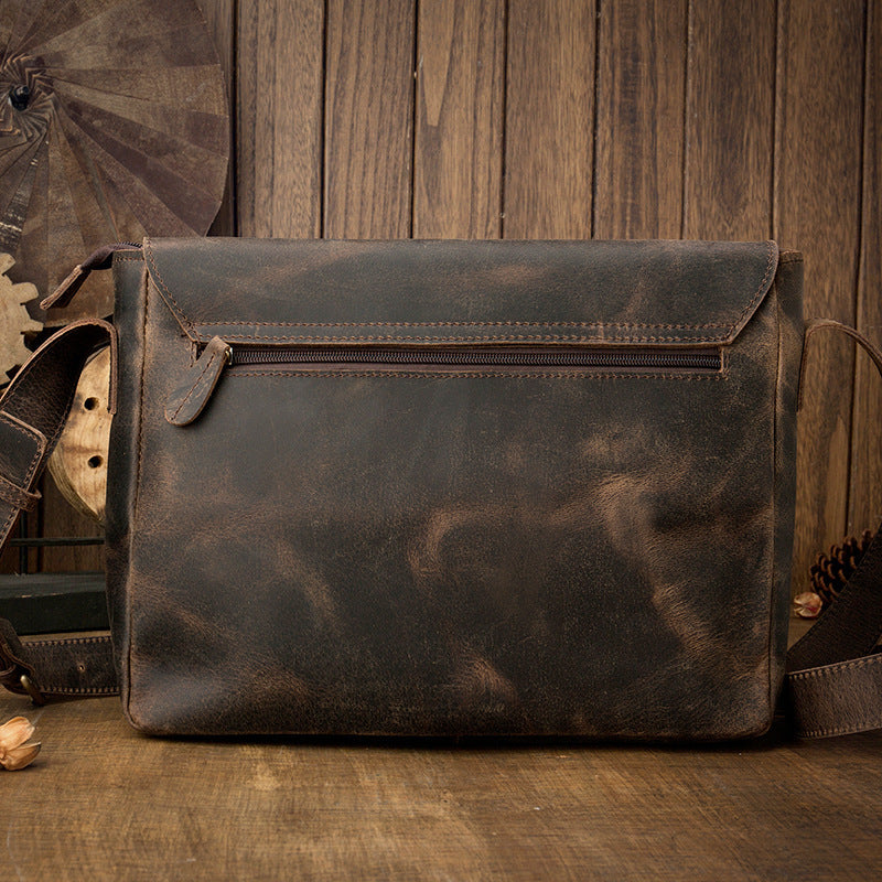 Peaky Dispatch – Vintage Leather Messenger