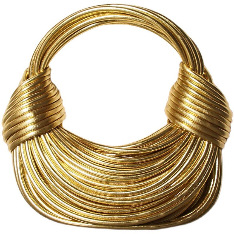 The Golden Knot – Sculpted Statement Clutch