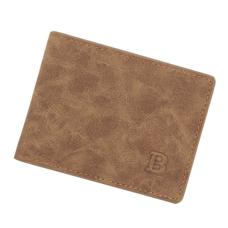 Blinding Lines Bifold – Men's Short Vintage Frosted Wallet