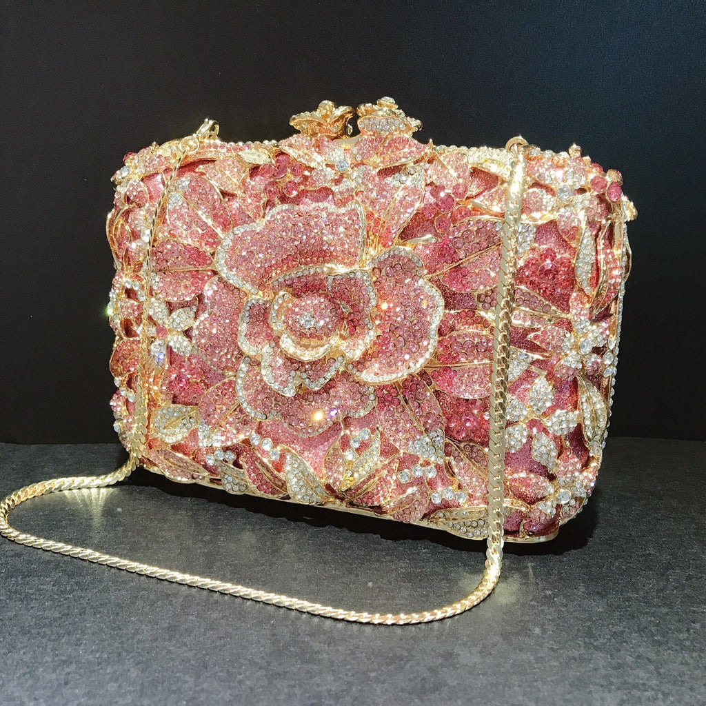 Taste of Glam – Pink Crystal Evening Bag