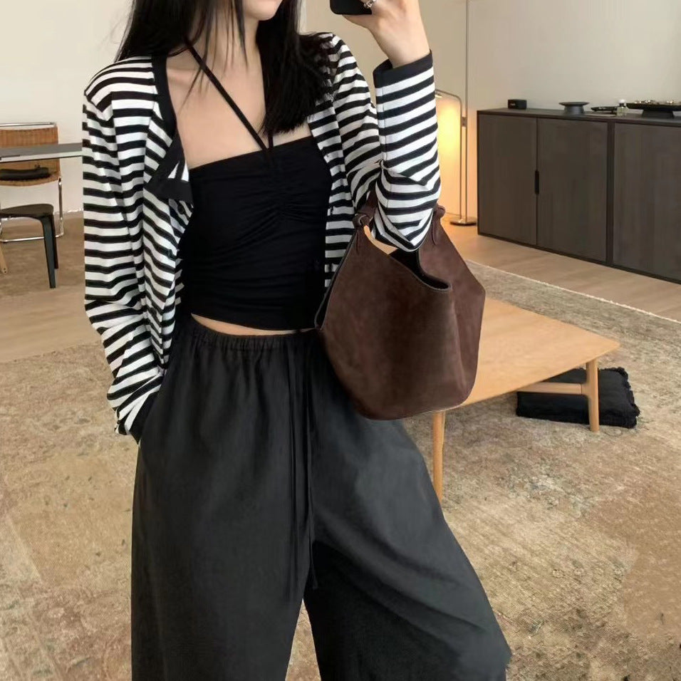 The Willow Drift Leather Bucket Bag