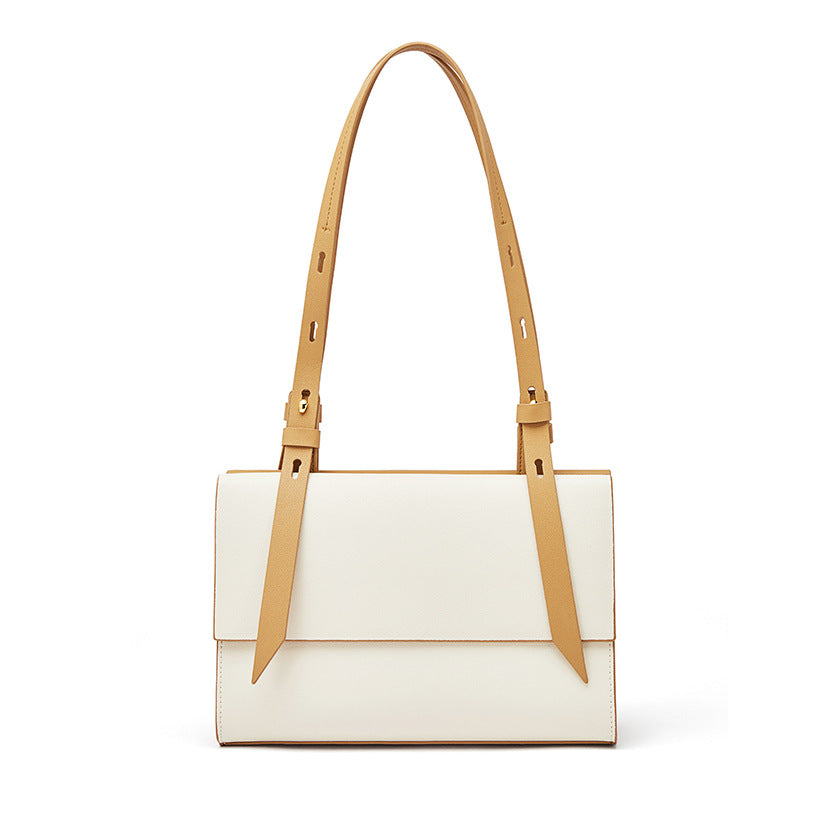 Soft Orbit Minimal Leather Tote Bag