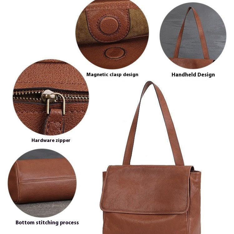 Gold Rush Ledger – Genuine Leather Work Tote