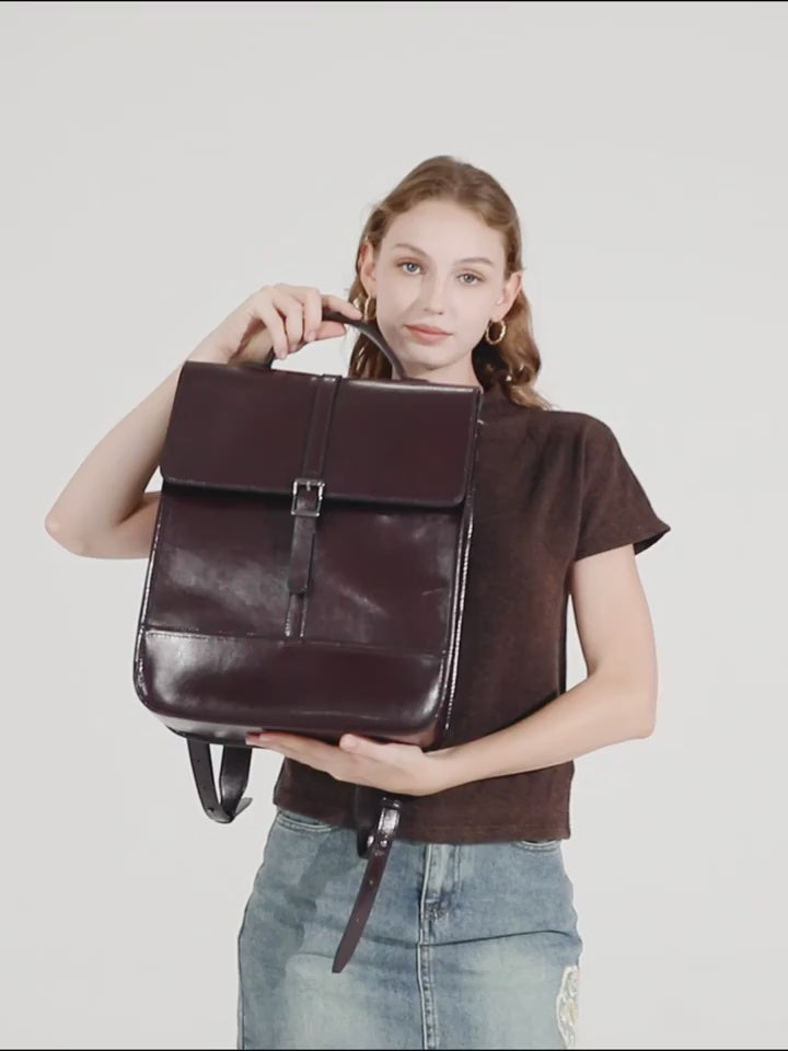 Rory’s Reading Room – Retro Leather Backpack