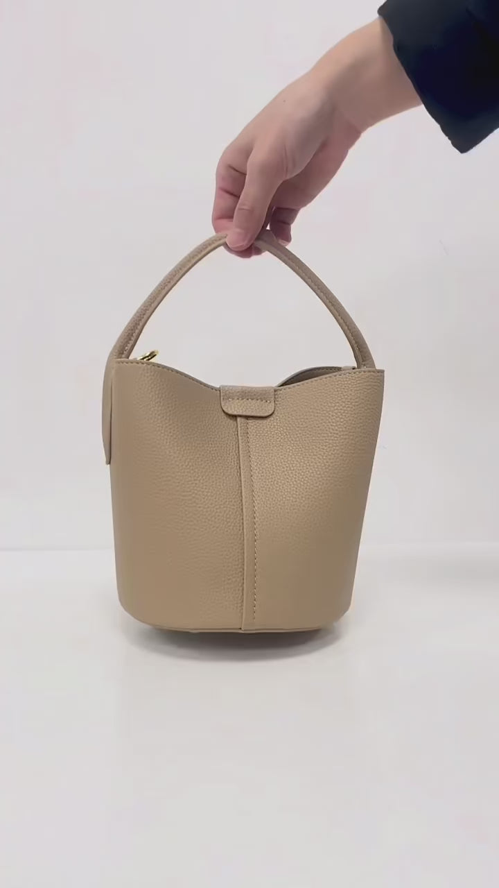 Brat Glow – Statement Genuine Leather Bucket Bag with Attitude