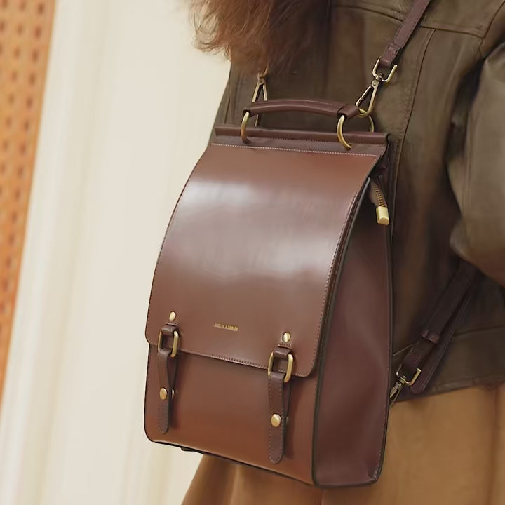 Lorelai’s Legacy – Vintage Genuine Leather Backpack for Writers on the Move