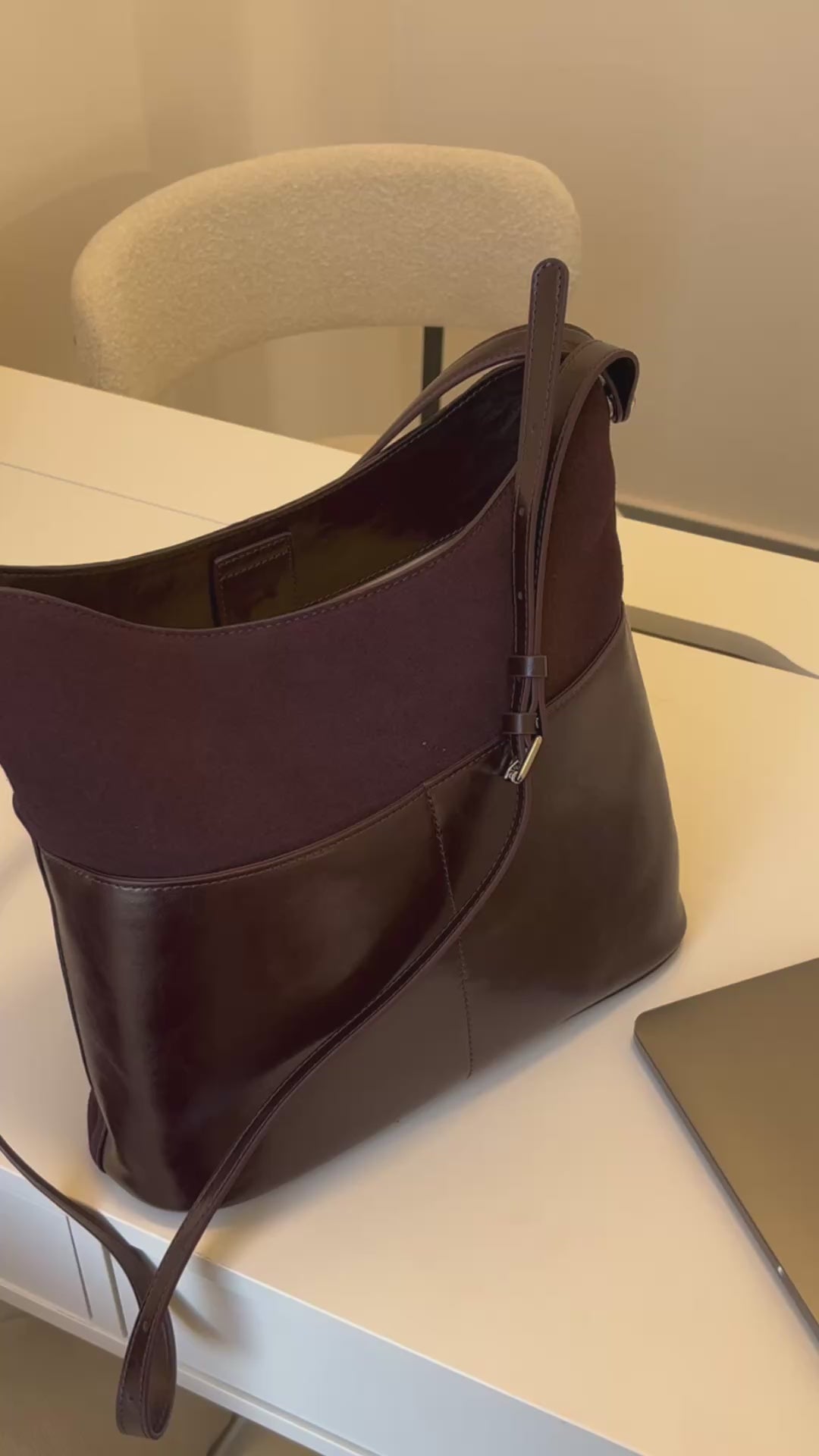 Levitating Luxe – Suede Bucket Crossbody